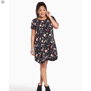 💎Torrid Black Floral Mini Dress